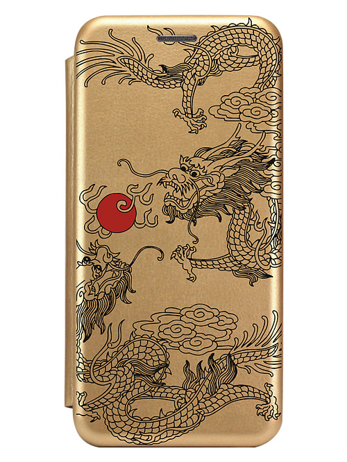 Чехол книжка для Samsung A53 "Арт дракон"