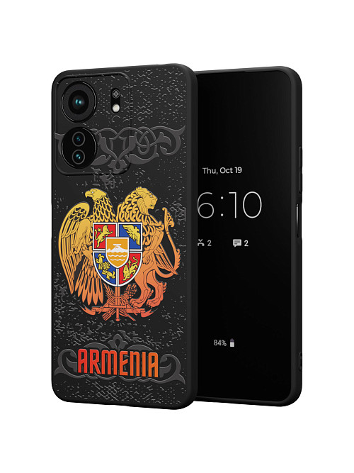 Силиконовый чехол для Xiaomi Redmi 13C "Герб Армении"