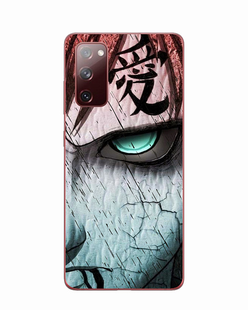 Силиконовый чехол для Samsung Galaxy S20 Fan Edition Naruto Shippuden - Gaara grimm face