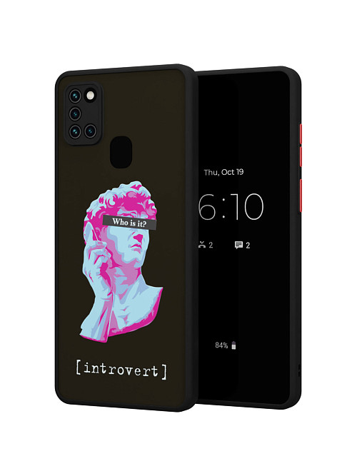 Противоударный чехол для Samsung Galaxy A21s "NOVEL: Интроверт"