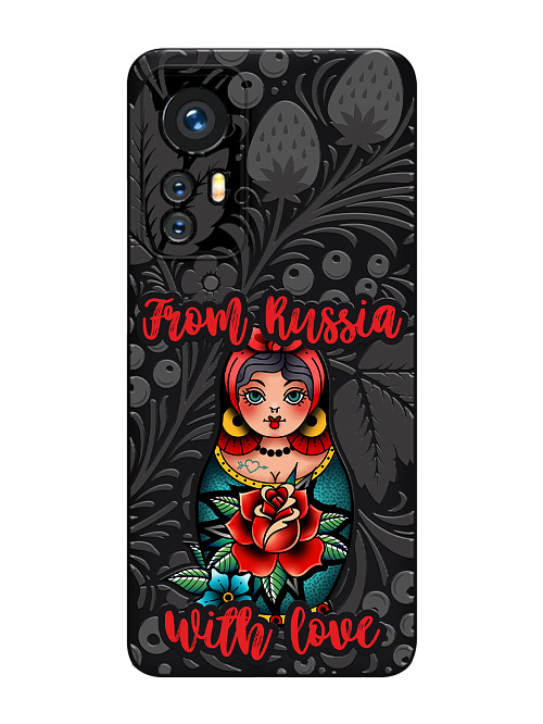 Силиконовый чехол для Xiaomi 12 Pro Из России с любовью