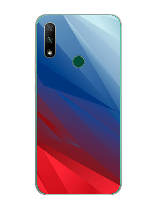 Силиконовый чехол для Huawei Y9 Prime (2019) "Флаг РФ"