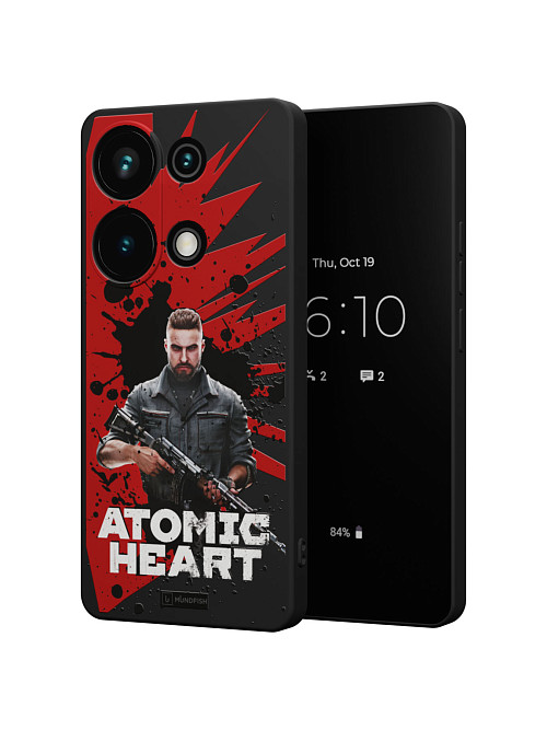 Силиконовый чехол для Poco M6 Pro (4G) "Atomic Heart: Майор Нечаев"