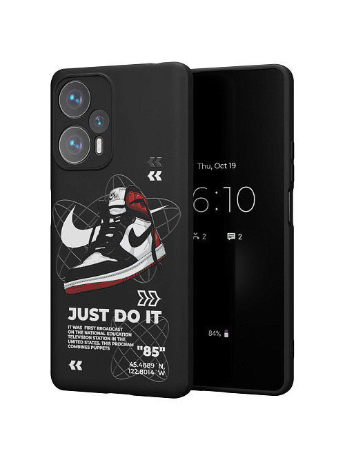 Силиконовый чехол для Xiaomi Redmi Note 12 Turbo "NOVEL: Just Do It"