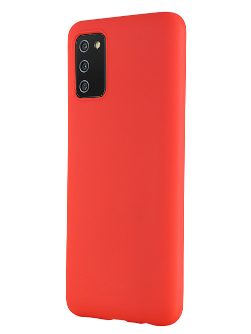 Силиконовый чехол для Samsung Galaxy A02S красный