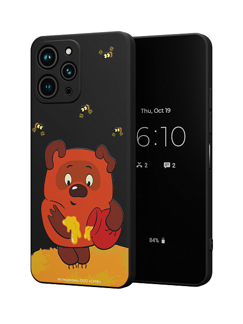 Силиконовый чехол для Xiaomi Redmi 12 "Винни-Пух: Медвежонок и мед"