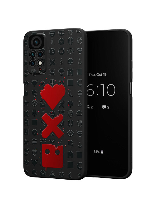 Силиконовый чехол для Xiaomi Redmi Note 11S (4G) "Love Death Robots"