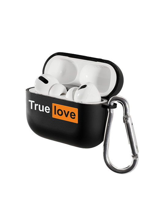 Силиконовый чехол для наушников матовый на AirPods Pro "NOVEL: True Love"