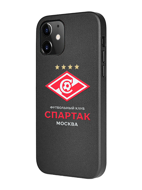 Кожаный чехол для Apple iPhone 12 Pro "ФК Спартак Москва"