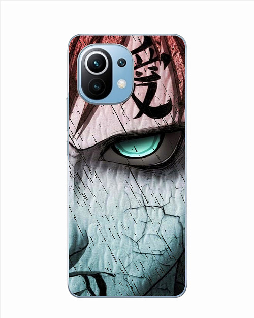 Силиконовый чехол для Xiaomi Mi 11 Lite "Naruto Shippuden - Gaara grimm face"