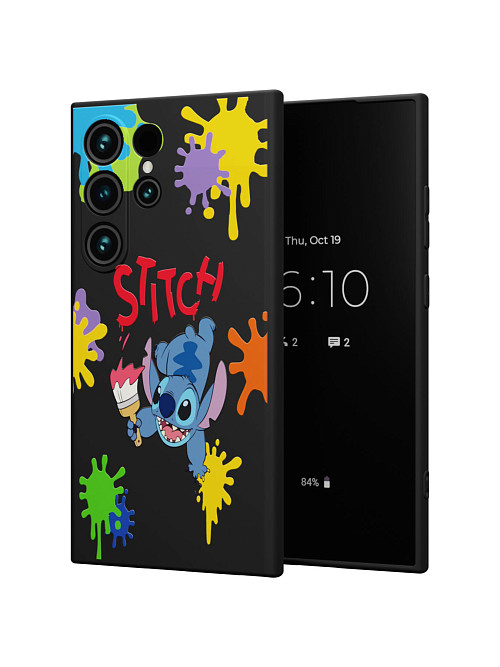 Силиконовый чехол для Samsung Galaxy S24 Ultra "NOVEL: Stitch paints"