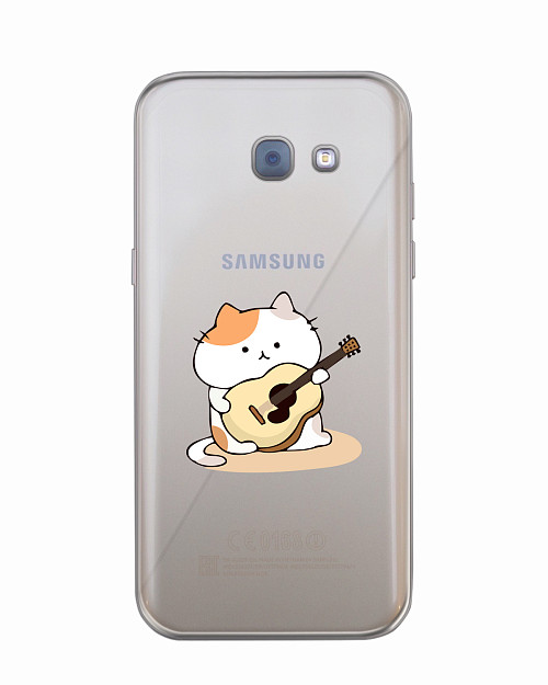 Силиконовый чехол для Samsung Galaxy A5 (2017) Усатый гитарист Силиконовый чехол для Samsung Galaxy A5 (2017) Усатый гитарист