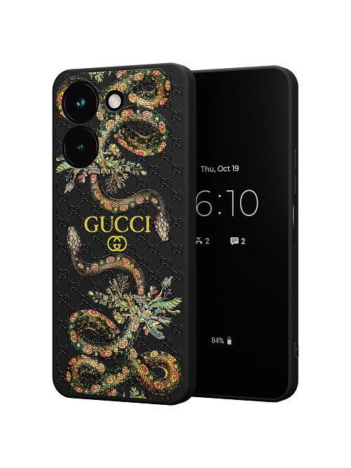 Силиконовый чехол для Vivo Y36 (4G) "NOVEL: Gucci"