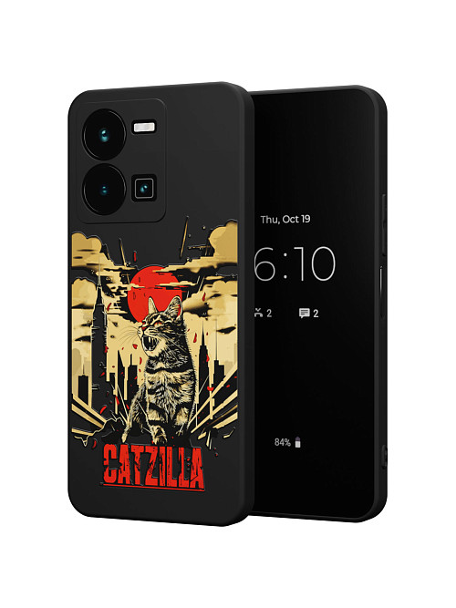 Силиконовый чехол для Vivo Y35 (4G) "Catzilla"