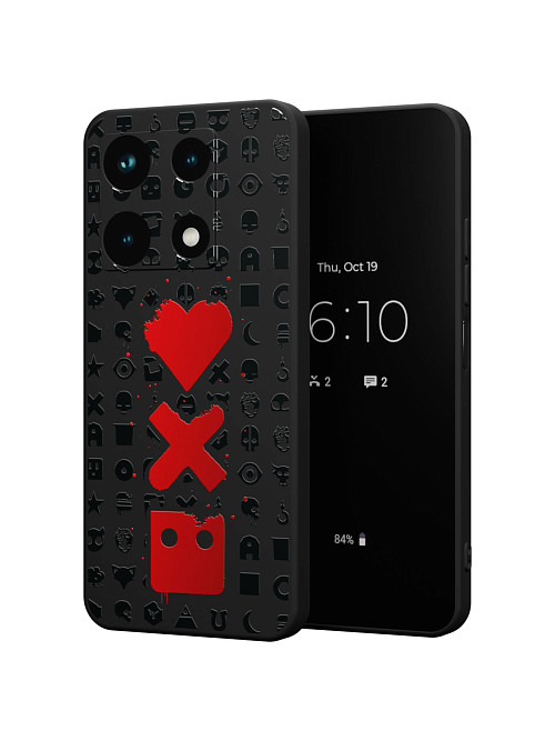 Силиконовый чехол для Infinix Note 30 Pro "Love Death Robots"