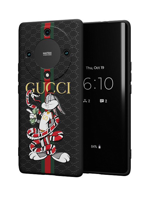 Силиконовый чехол для Honor Magic 5 Lite (5G) "NOVEL: Багз Банни Gucci"