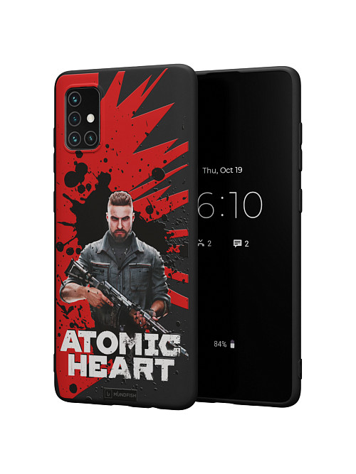 Силиконовый чехол для Samsung Galaxy A71 "Atomic Heart: Майор Нечаев"