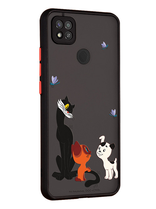 Противоударный чехол для Xiaomi Redmi 9C "Котенок по имени Гав: Под присмотром старшего"