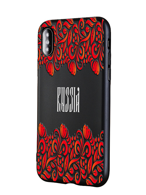 Силиконовый чехол для Apple iPhone Xs "Русский стиль"