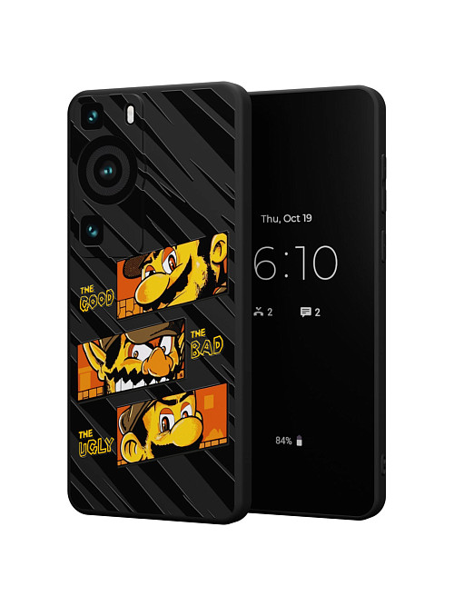 Силиконовый чехол для Huawei P60 Pro "NOVEL: Good Bad Ugly"