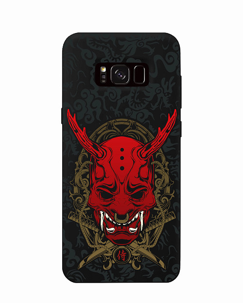 Силиконовый чехол для Samsung Galaxy S8 Red Oni mask