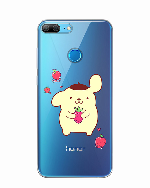 Силиконовый чехол для Honor 9 Lite Собачка с ягодой