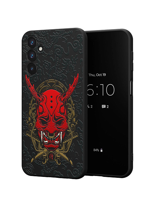 Силиконовый чехол для Samsung Galaxy A25 (5G) "Red Oni mask"