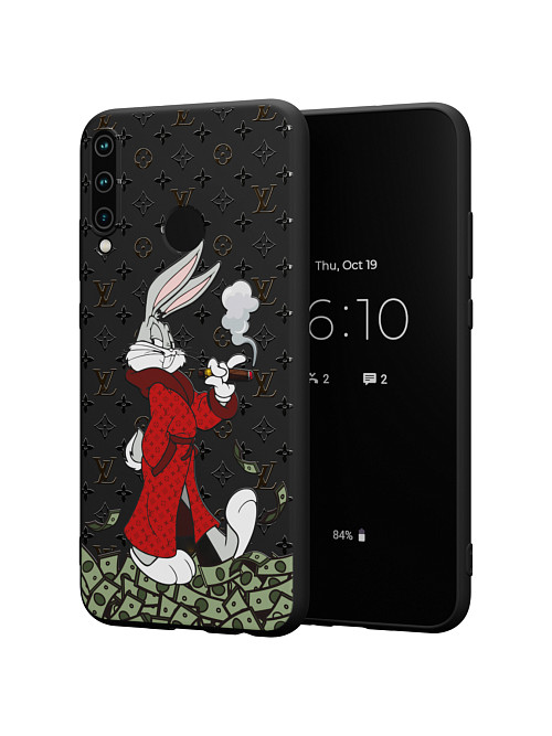 Силиконовый чехол для Huawei P40 Lite E "NOVEL: Багз Банни Louis Vuitton"