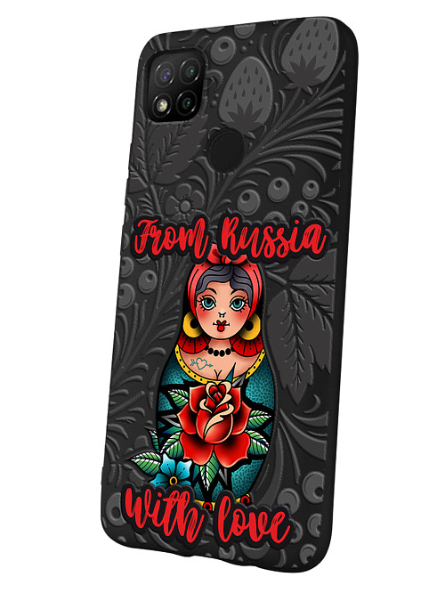 Силиконовый чехол для Xiaomi Redmi 9C Из России с любовью