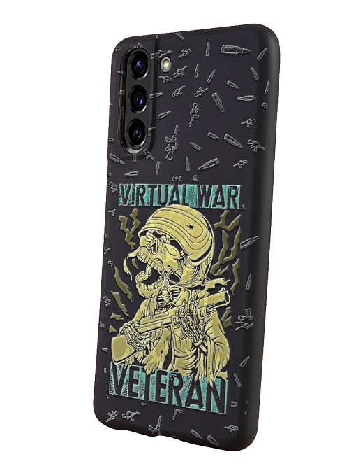 Силиконовый чехол для Samsung Galaxy S21 (5G) "Ветеран виртуальной войны"
