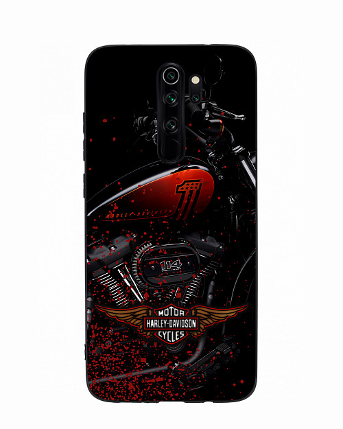 Силиконовый чехол для Xiaomi Redmi Note 8 Pro "Мотоцикл Harley-Davidson"