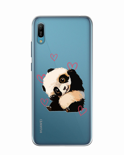 Силиконовый чехол для Huawei Y6 (2019) Милая панда