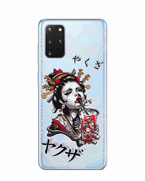 Силиконовый чехол для Samsung Galaxy S20 Plus Geisha Bloody