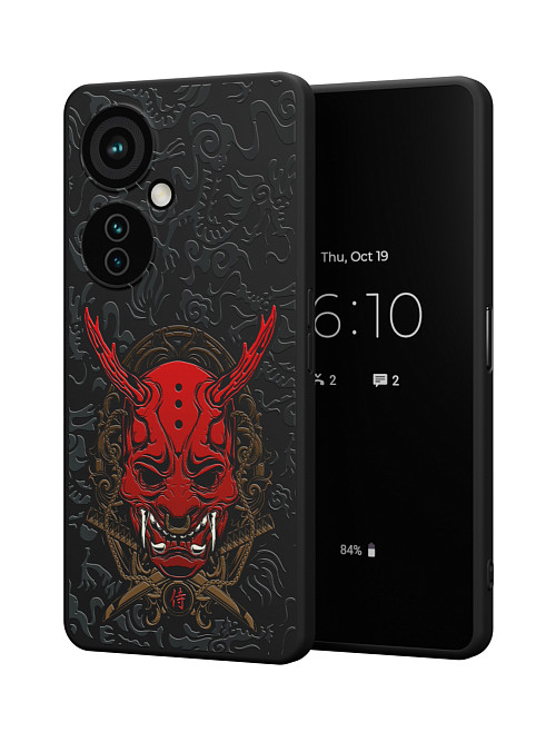Силиконовый чехол для OnePlus Nord CE 3 Lite (5G) "Red Oni mask"