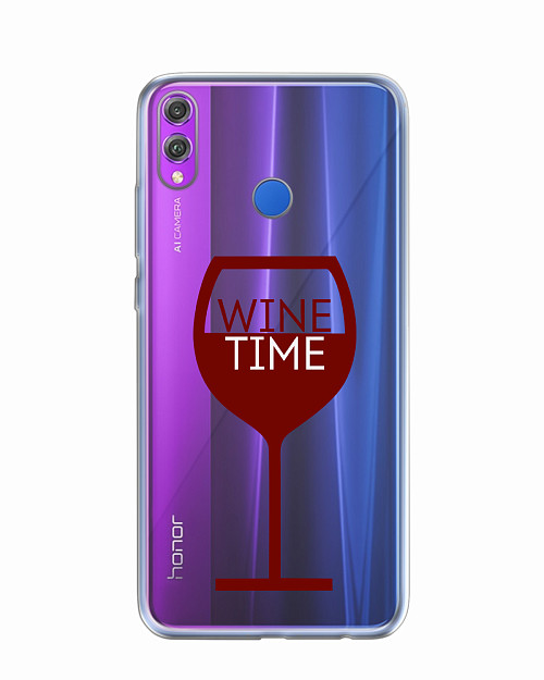 Силиконовый чехол для Honor 8X (2018) Wine time