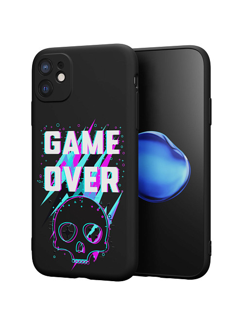 Силиконовый чехол для Apple iPhone 11 "Game over"