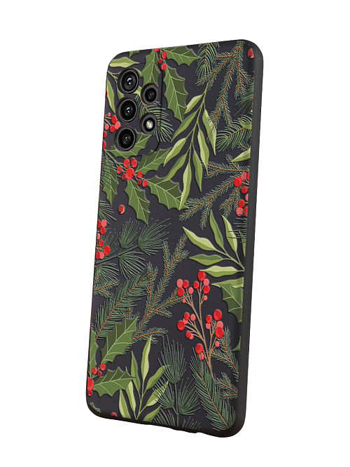 Силиконовый чехол для Samsung Galaxy A32 (4G) "Рождественская омела"