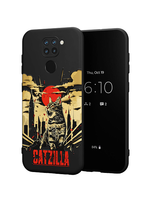 Силиконовый чехол для Xiaomi Redmi Note 9 "Catzilla"