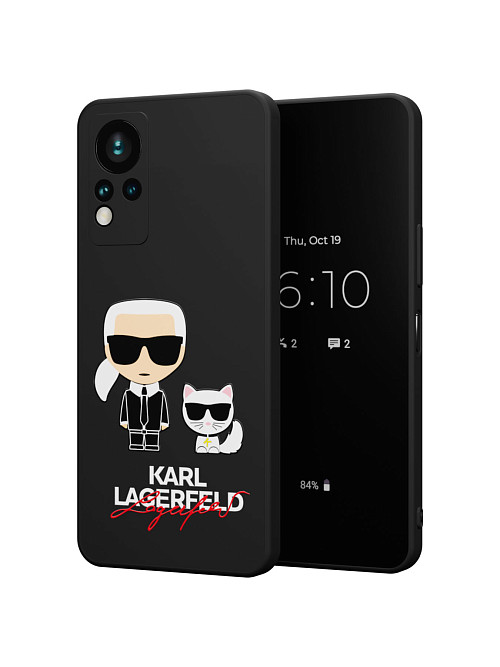 Силиконовый чехол для Infinix Hot 12 G88 "NOVEL: Lagerfeld"