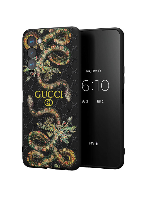 Силиконовый чехол для Tecno Camon 18T "NOVEL: Gucci"