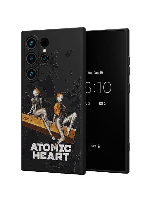 Силиконовый чехол для Samsung Galaxy S24 Ultra "Atomic Heart: Боевые близняшки"