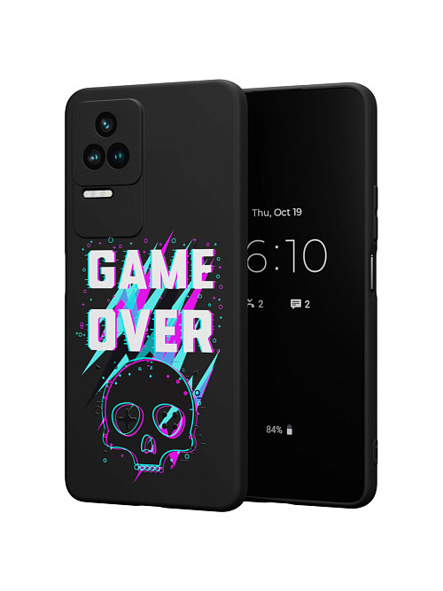 Силиконовый чехол для Poco F4 (5G) "Game over"