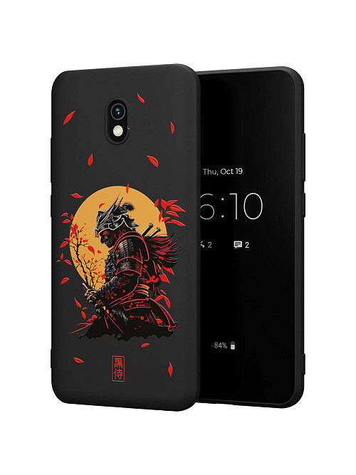 Силиконовый чехол для Xiaomi Redmi 8A "Самурай"