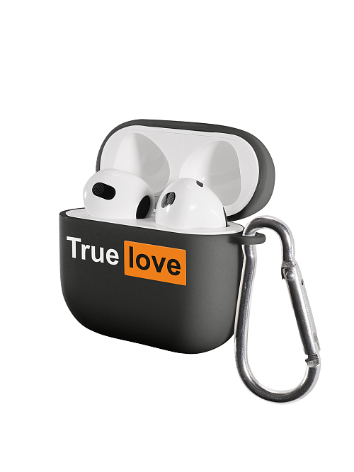 Силиконовый чехол для наушников матовый на AirPods 3 "NOVEL: True Love"