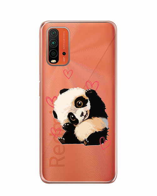 Силиконовый чехол для Xiaomi Redmi 9T "Милая панда"