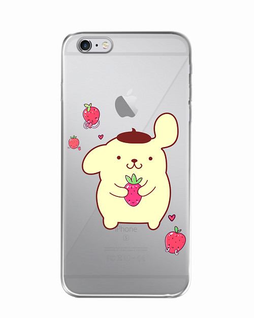Силиконовый чехол для Apple iPhone 6S Plus Собачка с ягодой