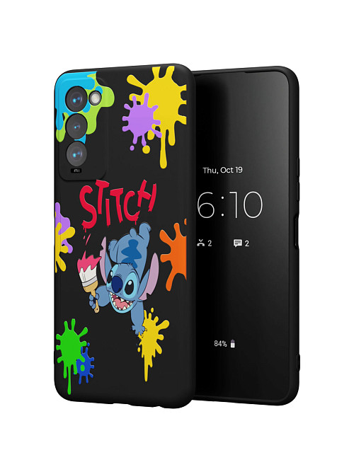 Силиконовый чехол для Tecno Camon 18 "NOVEL: Stitch paints"