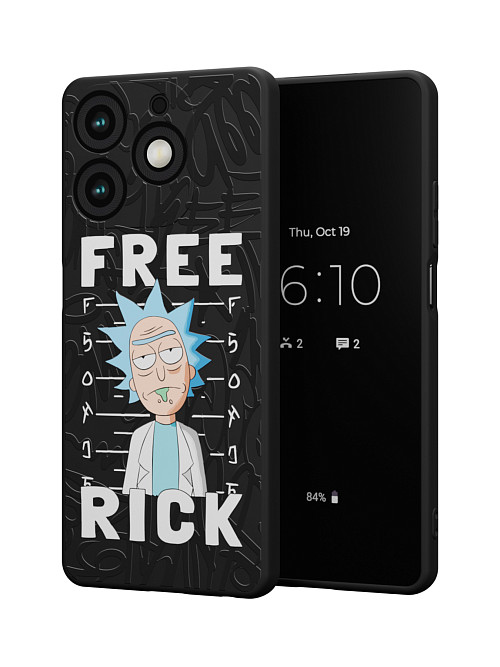 Силиконовый чехол для Tecno Spark 10 Pro "NOVEL: Free Rick"