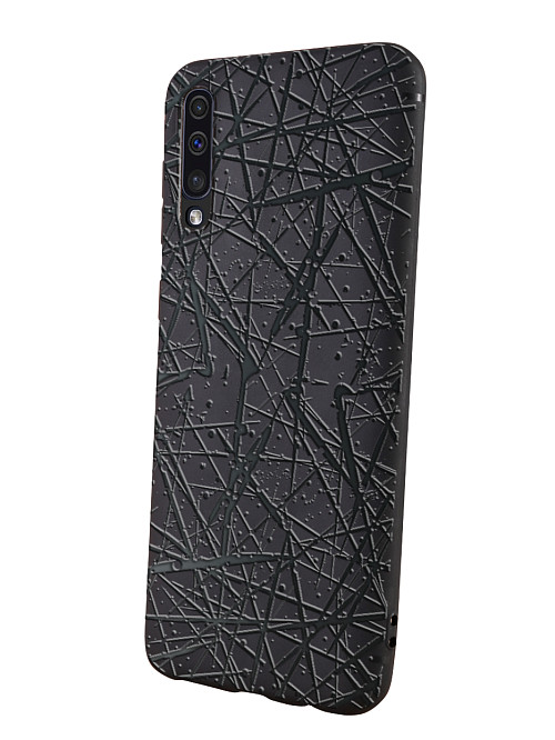 Силиконовый чехол для Samsung Galaxy A50 "Паутина абстракция"