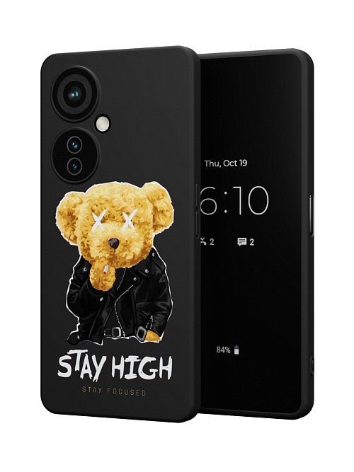Силиконовый чехол для OnePlus Nord CE 3 Lite (5G) "NOVEL: Медвежонок в кожанке"